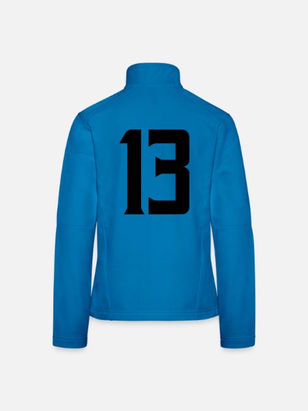 13 - Veste en tissu softshell Femme - bleu clair - Dos