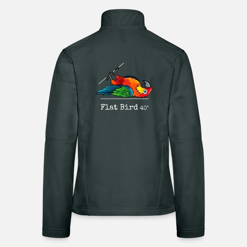 Flat Bird at 40 degrees Women's Softshell Jacket
