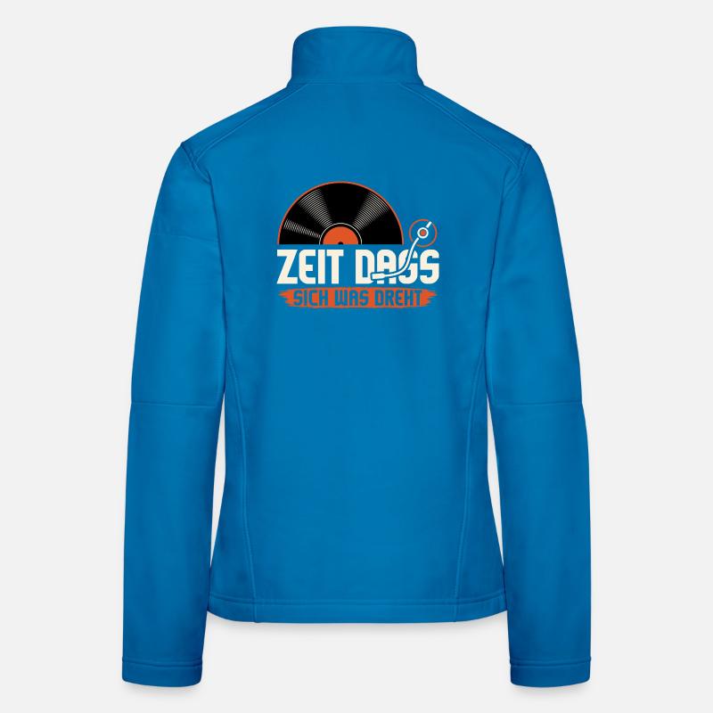 Zeit das sich was dreht / Vinyl Platte Frauen Softshelljacke