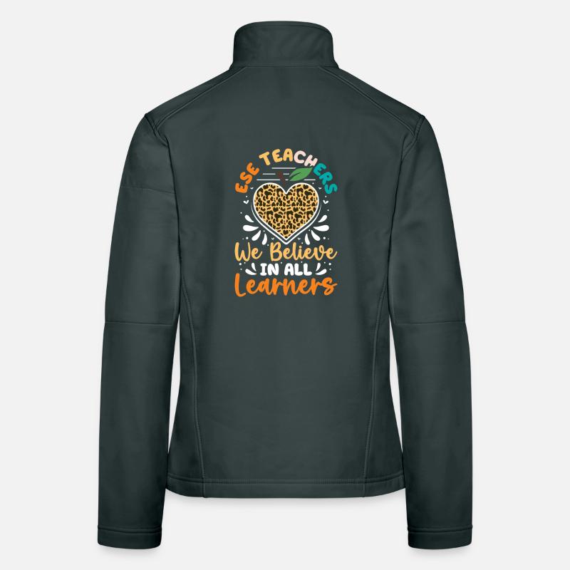 Cadeaux pour les enseignants ESE Veste en tissu softshell Femme