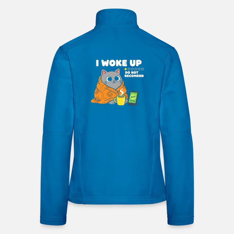 Cat Morning Mug Cuddly Blanket Women's Softshell Jacket