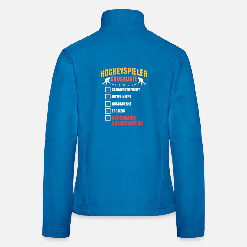 Hockeyspieler Checkliste Frauen Softshelljacke