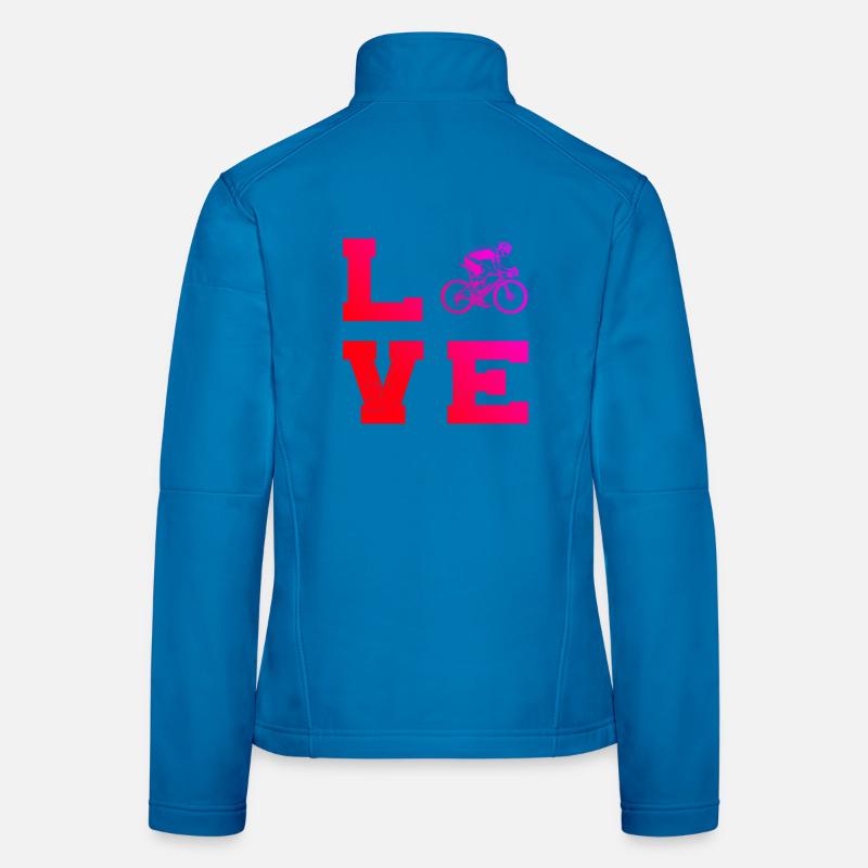 Idée cadeau pour un vélo de route avec vélo de route Veste en tissu softshell Femme