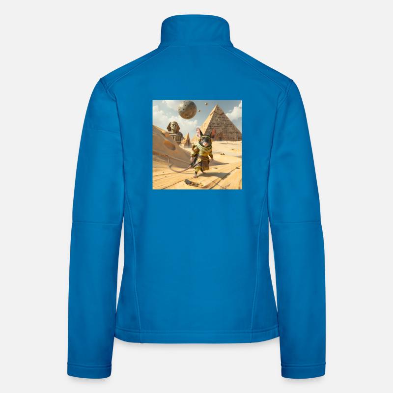 Adventurous Rat in Egypt Women's Softshell Jacket
