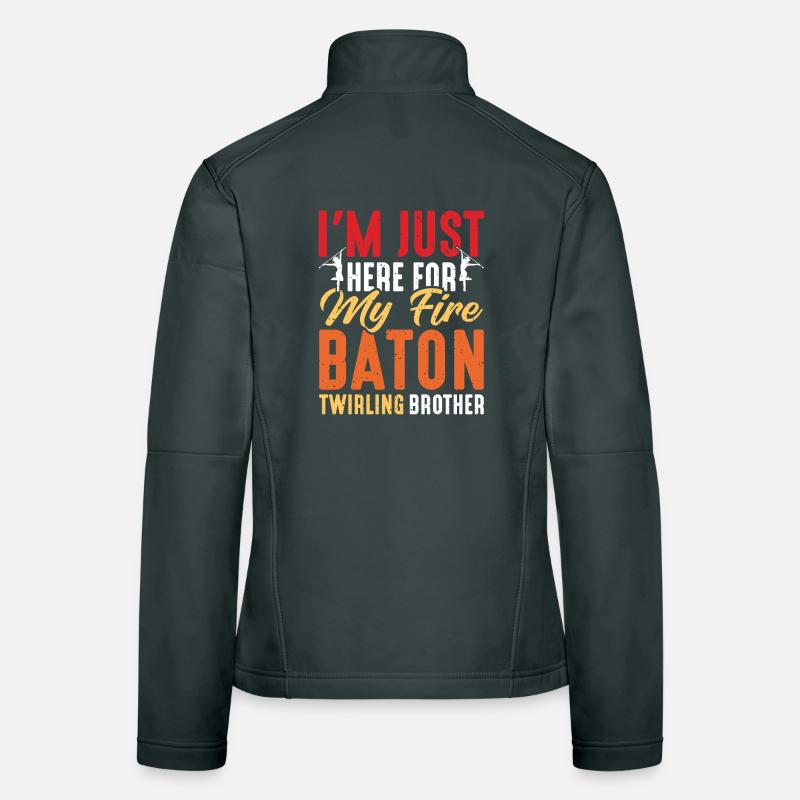 Dancing Vortex Dance School Fire Stick Dancer Women's Softshell Jacket