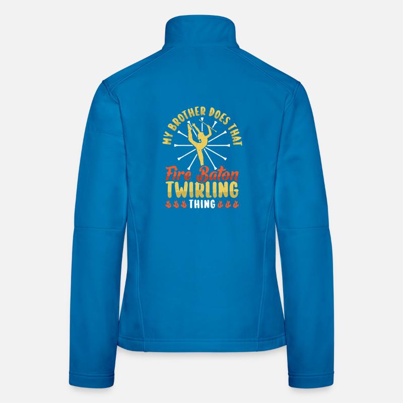 Dancing Vortex Dance School Fire Stick Dancer Women's Softshell Jacket