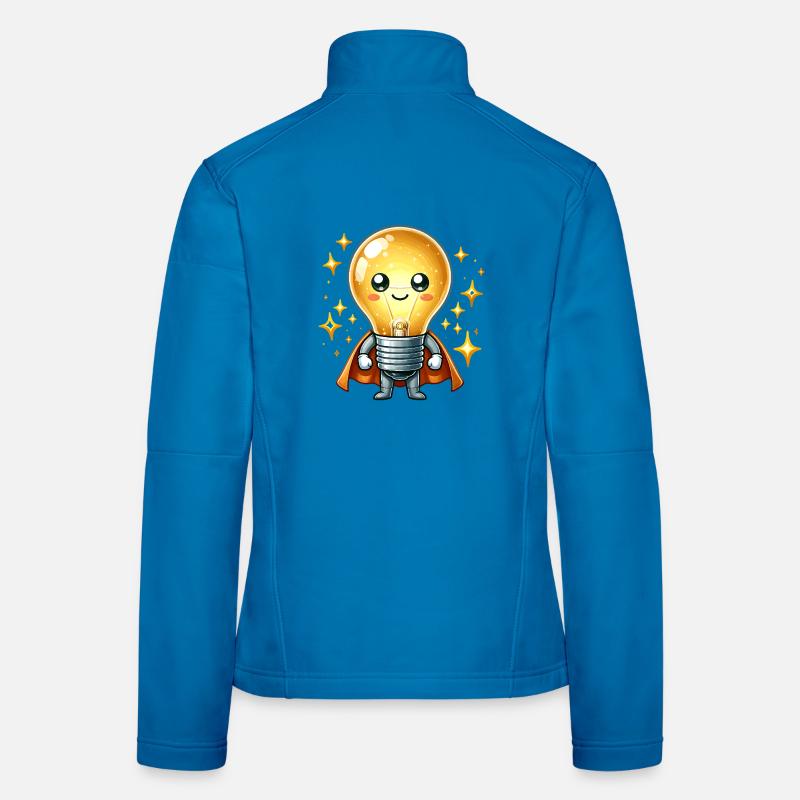 Glühbirne Superheld Helden Lampe Frauen Softshelljacke