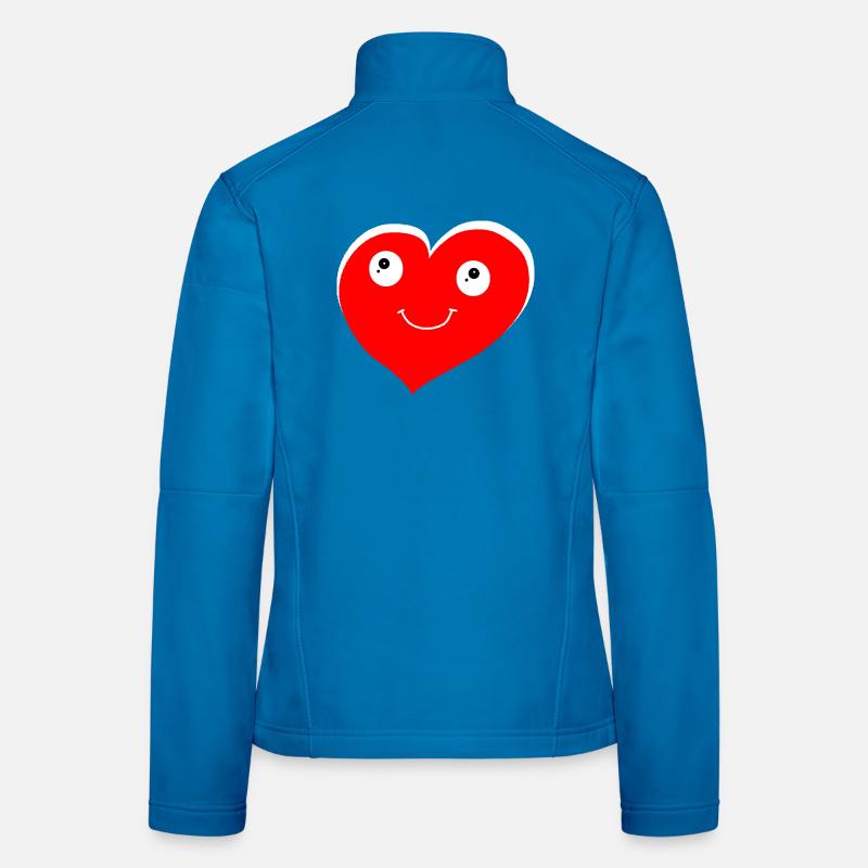 Fröhliches Herz Herzen Valentin Frauen Softshelljacke