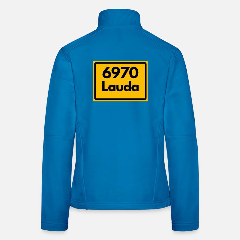 OLD POSTCODE ZIP CODE RETRO 6970 LAUDA HEIMATSTOLZ Women's Softshell Jacket