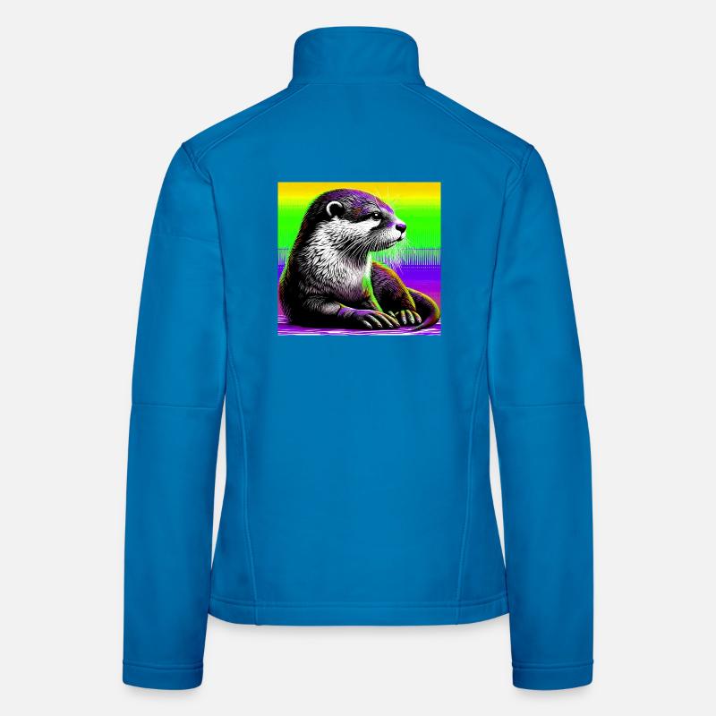 loutre Veste en tissu softshell Femme