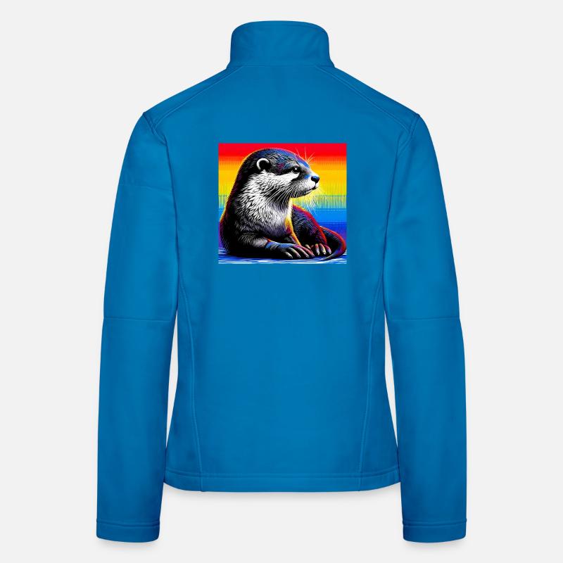 loutre Veste en tissu softshell Femme