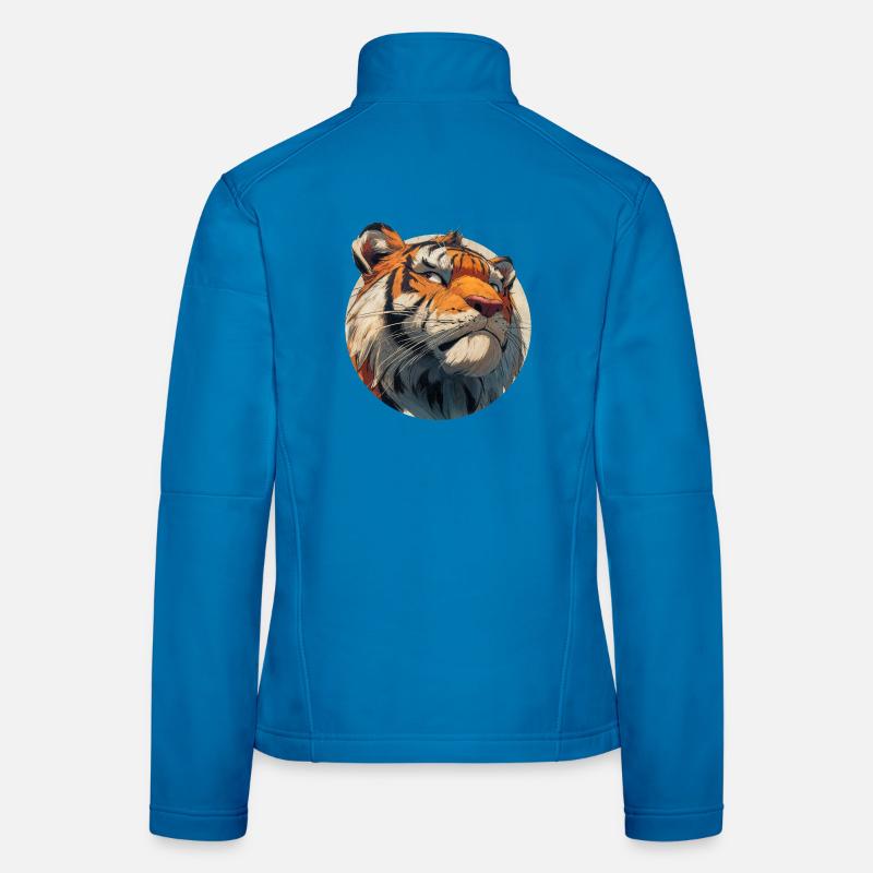 Cute Tiger Women's Softshell Jacket