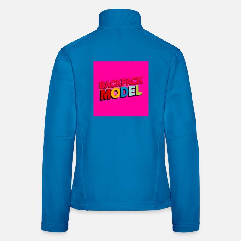 Rucksackmodell Neon-Text Frauen Softshelljacke