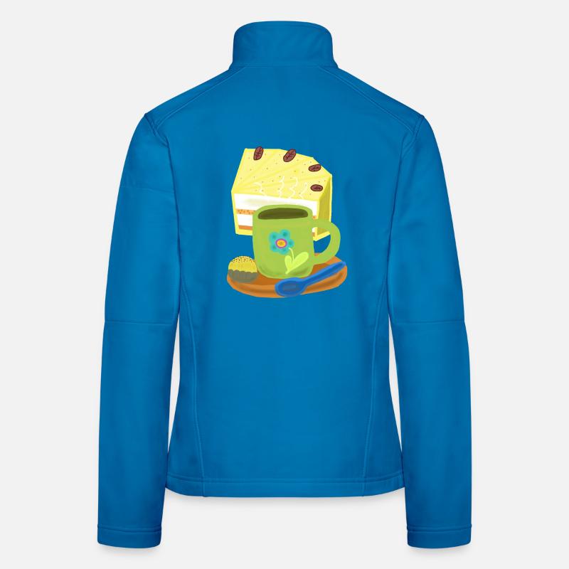 Torte Kuchen Kaffee Kaffeetasse Geburtstag Frauen Softshelljacke