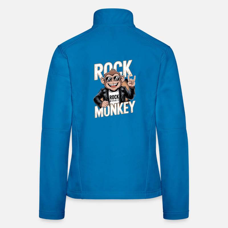 Rock Monkey Monkey Rocker Lunettes de soleil en cuir Veste en tissu softshell Femme