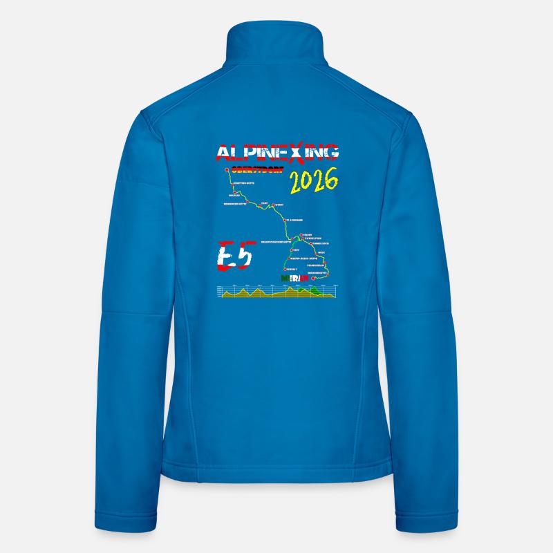 E5 Oberstdorf Meran 2026 Frauen Softshelljacke