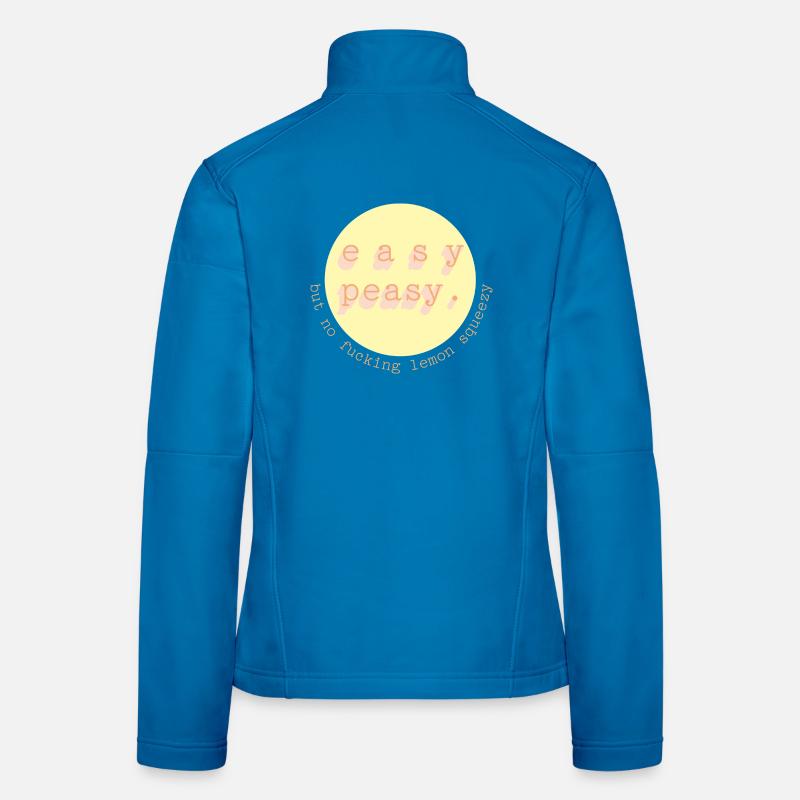 Easy Peasy Lemon Circle Women's Softshell Jacket