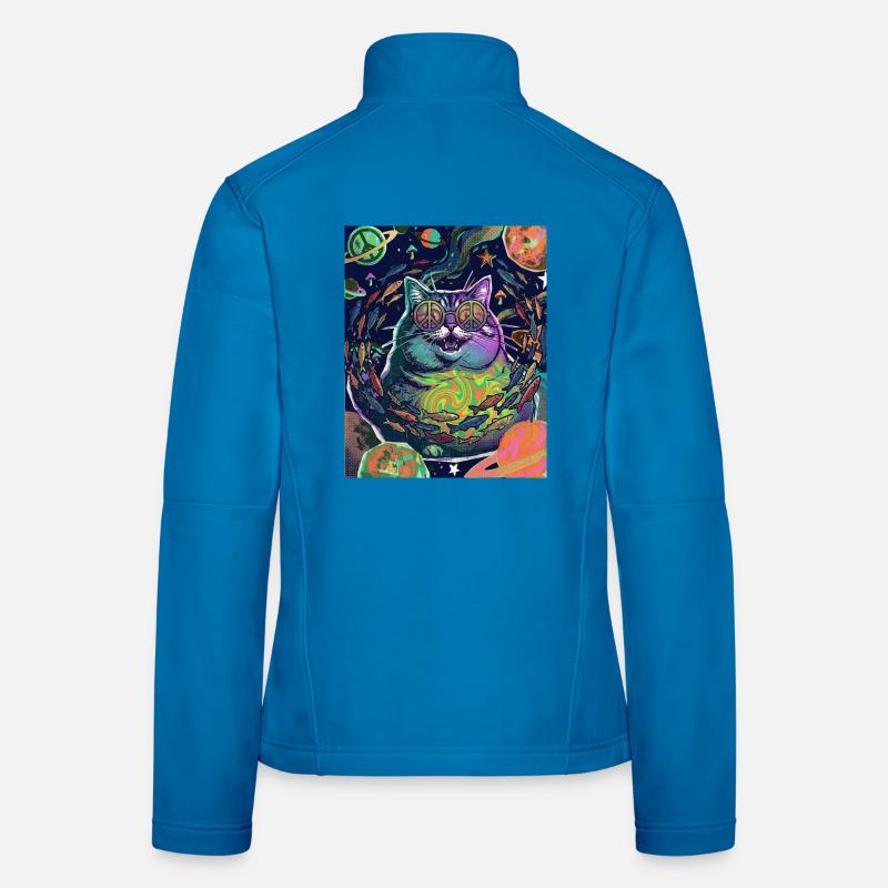 Espace Hippie Chat Veste en tissu softshell Femme