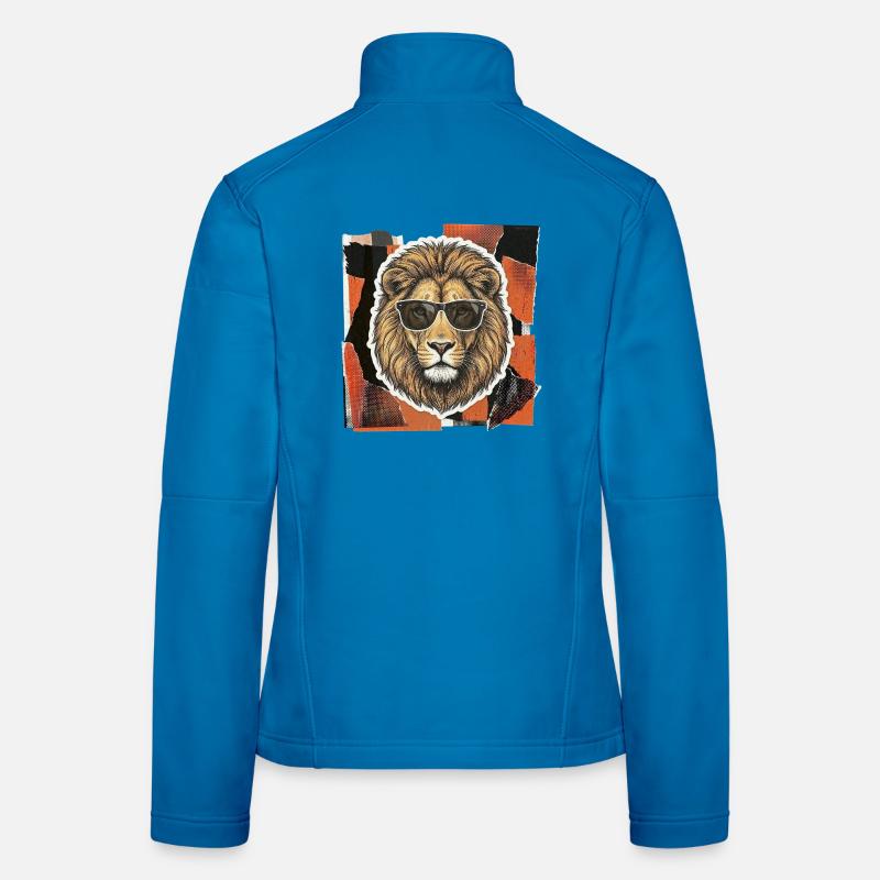 lion sauvage Veste en tissu softshell Femme