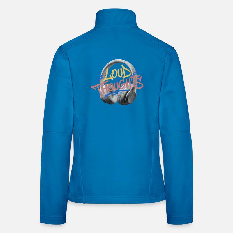 Loud Thoughts Graffiti Women's Softshell Jacket