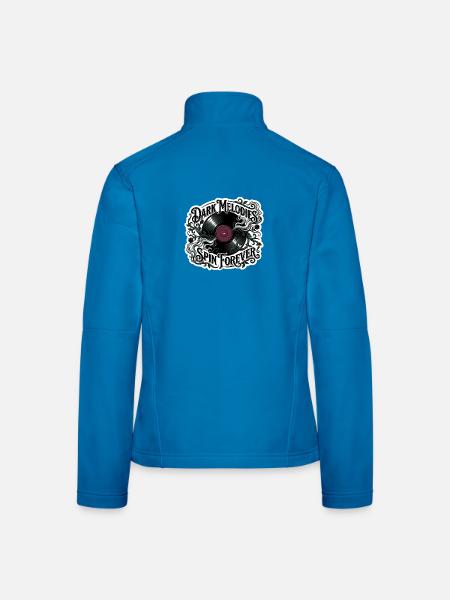 Dark Melodies Spin Forever - Veste en tissu softshell Femme - bleu clair - Dos