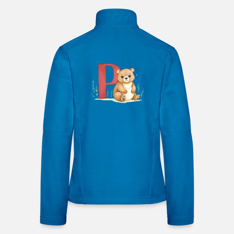 Gardez avec la lettre P Veste en tissu softshell Femme