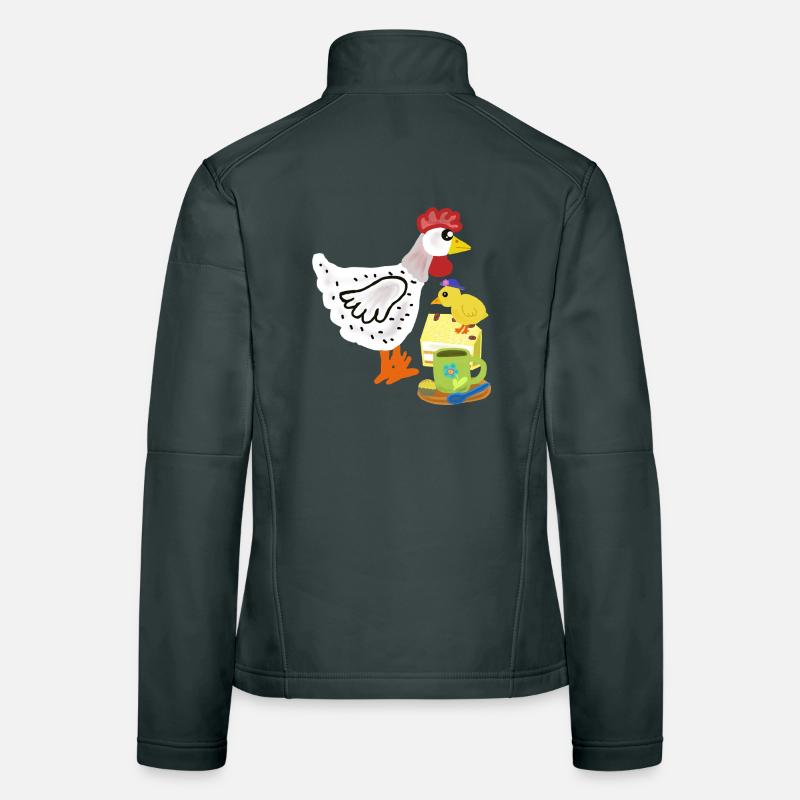 Breakfast Chicken Cake Chick Duo Women's Softshell Jacket