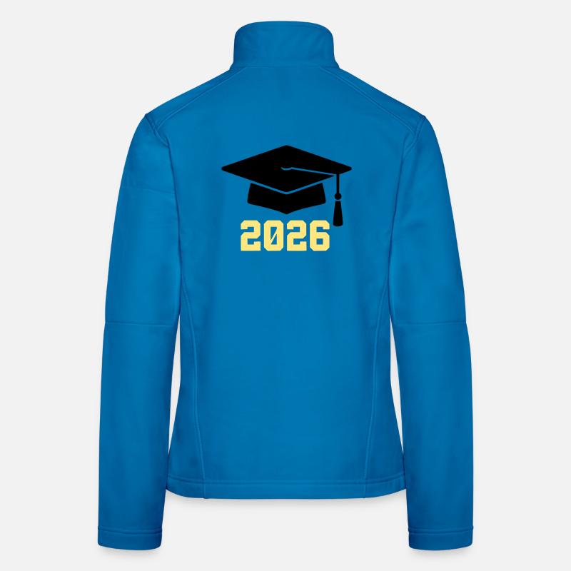 Graduate 2026 Bachelor Hat Women's Softshell Jacket