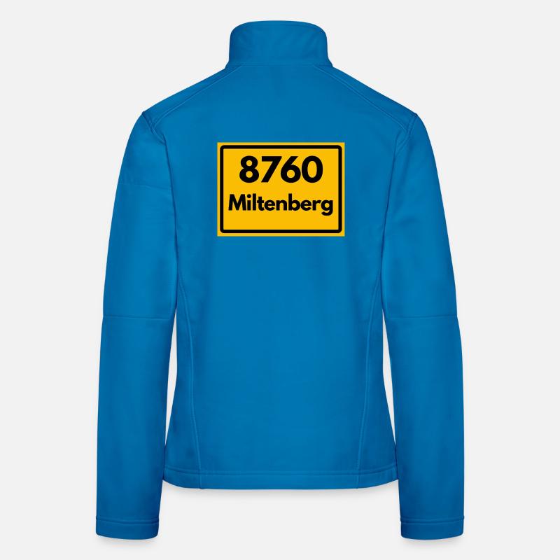 OLD POSTCODE ZIP CODE RETRO 8760 MILTENBERG HEIMAT Women's Softshell Jacket