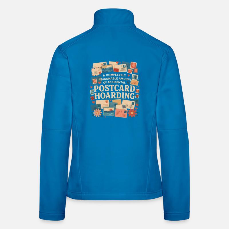 Hoarding Cards | Postcrossing Humor Women's Softshell Jacket