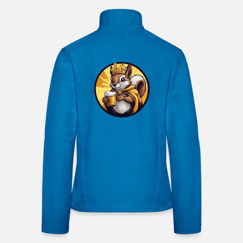 Squirrel Beer Funny Women's Softshell Jacket