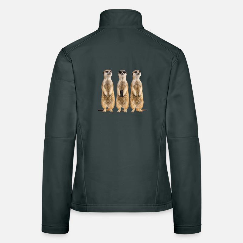 Funny Erdmänchen Security Team Women's Softshell Jacket