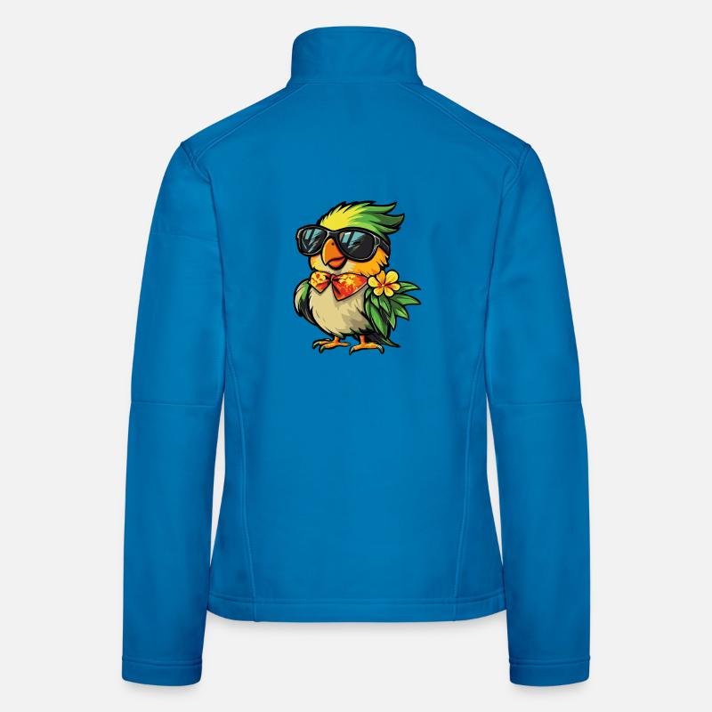 Parrot Comic Vacation Women's Softshell Jacket