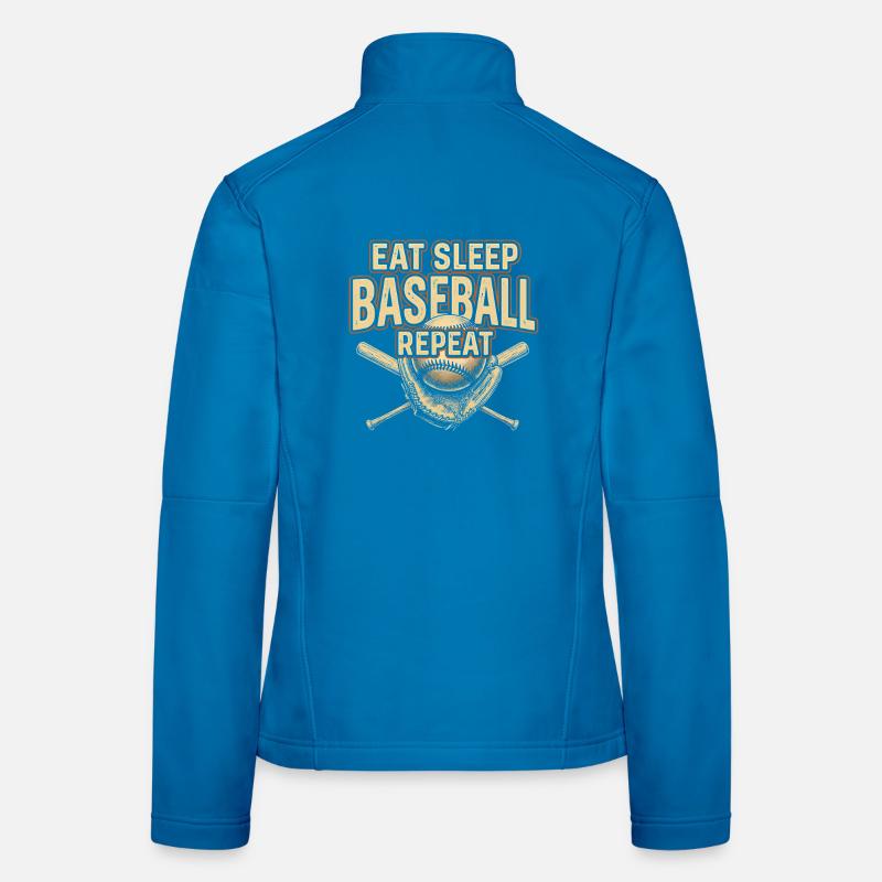 Mange Sommeil Baseball Répéter Veste en tissu softshell Femme