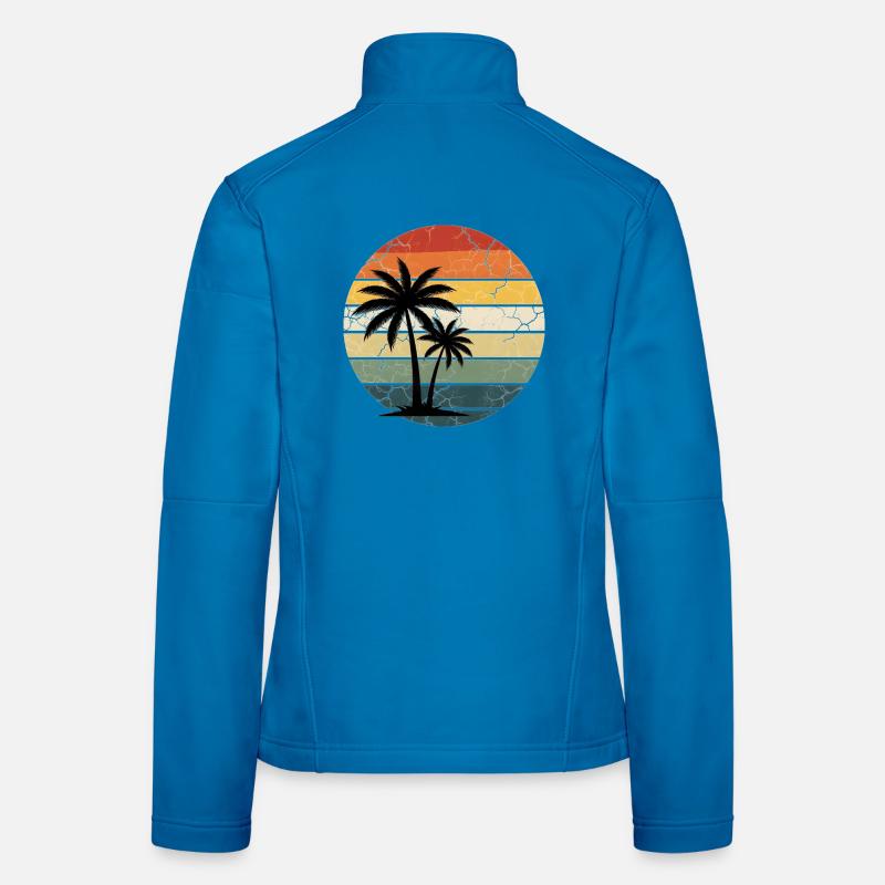 tropicale de vacances à la plage Veste en tissu softshell Femme