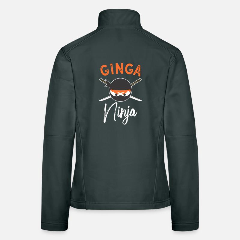 Emblème du ninja Ginga Veste en tissu softshell Femme