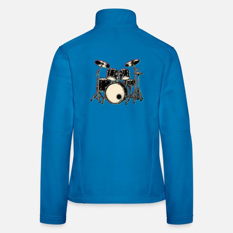 percussion Veste en tissu softshell Femme