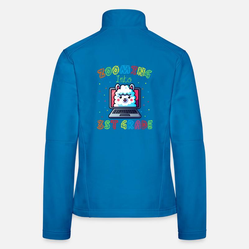 Lama Code Arc-en-Ciel Numérique Veste en tissu softshell Femme
