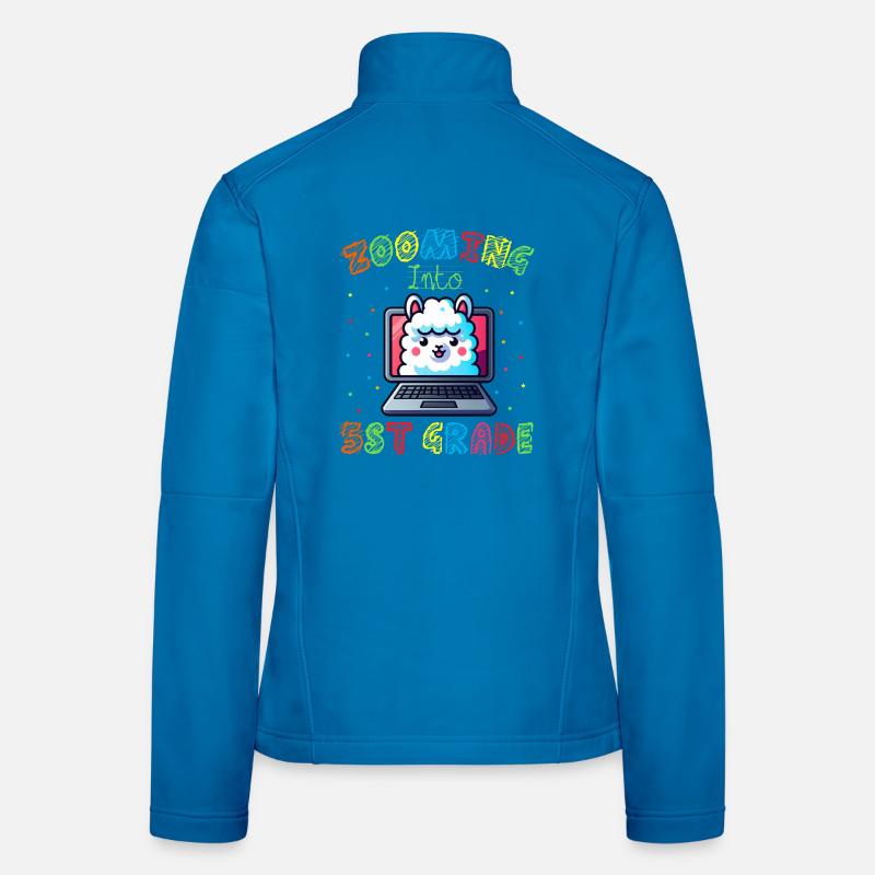 Llama Numérique Arc en Ciel Veste en tissu softshell Femme