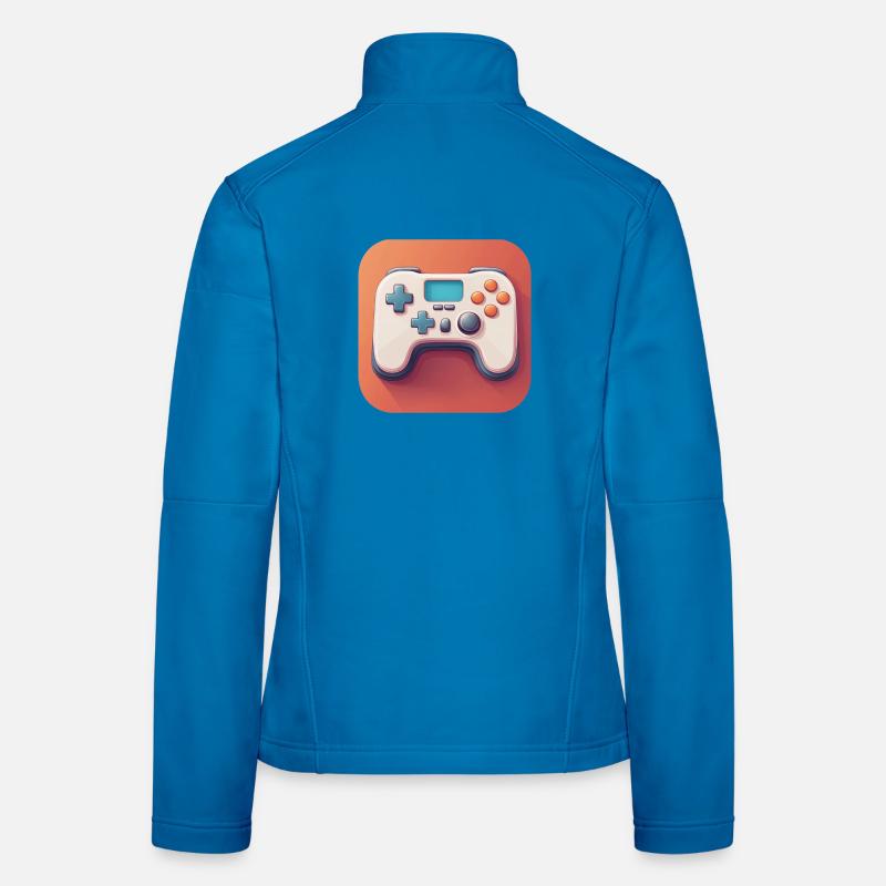 Design manette jeu vidéo Veste en tissu softshell Femme