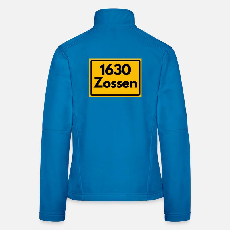 ANCIEN CODE POSTAL RÉTRO 1630 ZOSSEN HEIMAT Veste en tissu softshell Femme
