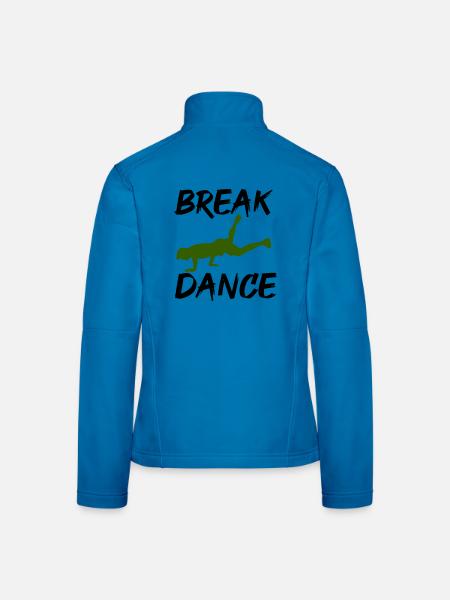 Breakdance - Veste en tissu softshell Femme - bleu clair - Dos