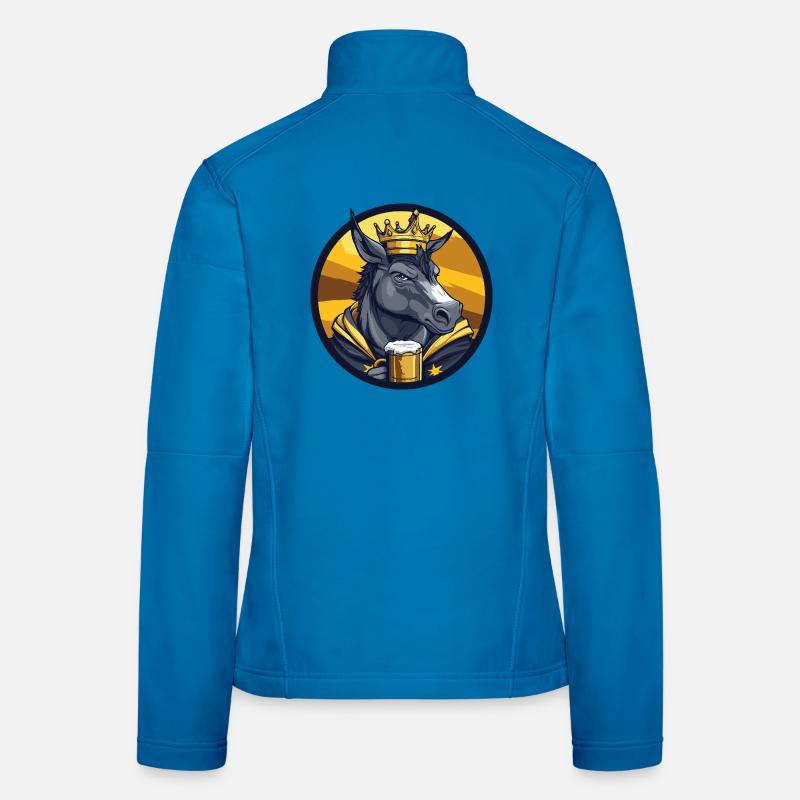 Bière d’âne drôle Veste en tissu softshell Femme