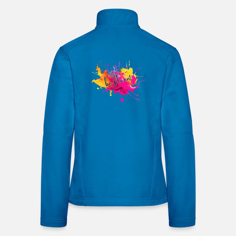 Éclaboussure de couleur Be Fluent Veste en tissu softshell Femme