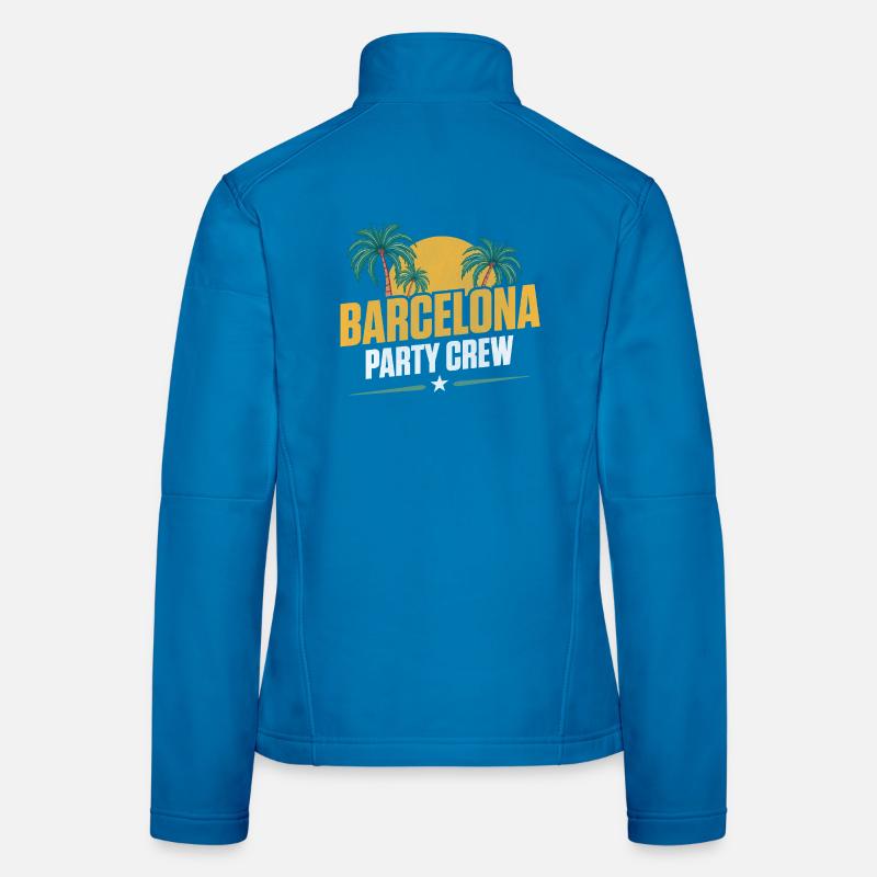 Barcelone Party Crew Veste en tissu softshell Femme