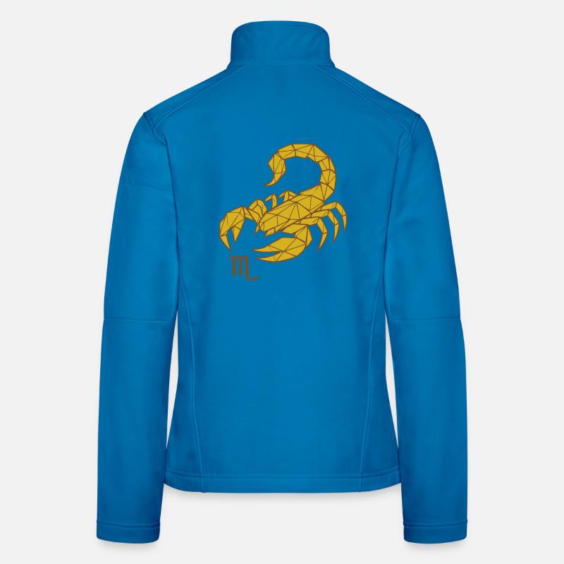 Geometric Gold Scorpio -Scorpio Women's Softshell Jacket