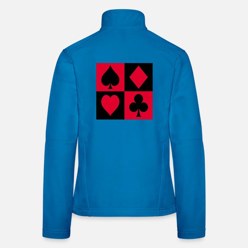 Blocs de la Couleur de Quatuor Veste en tissu softshell Femme