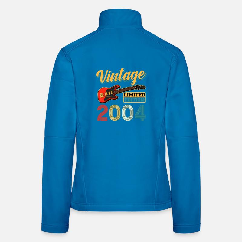 Vintage Guitar Édition Limitée Art 2004 Veste en tissu softshell Femme