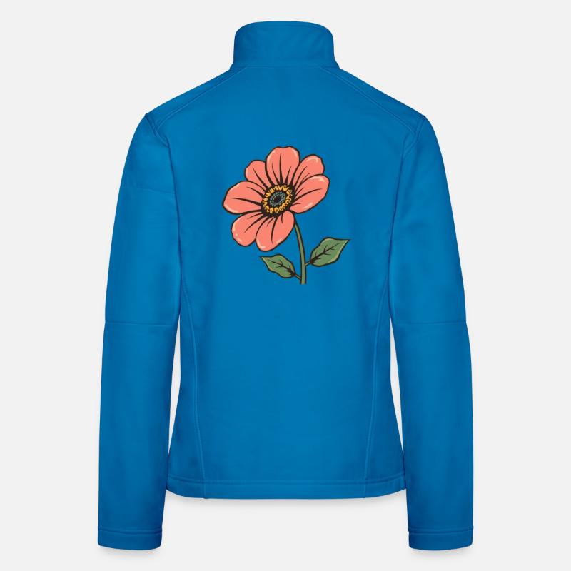 Blume pastell Blumen Blüte rosa Geschenk Mutter Frauen Softshelljacke