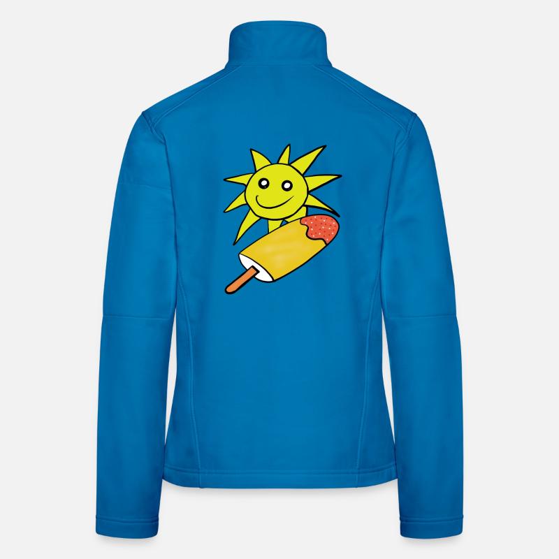 Summer Sun Glace Glace Étés Veste en tissu softshell Femme